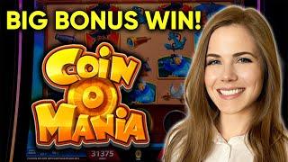 SPECTACULAR! Coin O Mania Slot Machine! BIG BONUS WIN!!