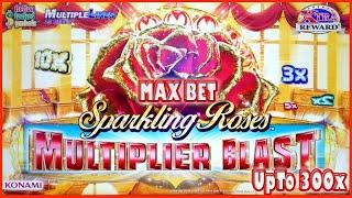 SPARKLING ROSES MULTIPLIER BLAST Slot Machine UpTo 300x MULTIPLIER! Max Bet Live Play