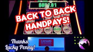 Back to Back HANDPAY JACKPOTS on Dragon Link! Thanks to My Lucky Penny!