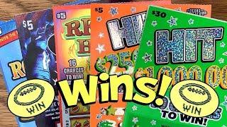 **WINS!** 2X $30 Hit $1,000,000, Houston Texans  + MORE!  TEXAS LOTTERY Scratch Off Tickets