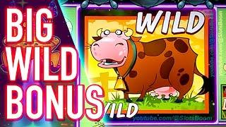 BIG WILD BONUS!!! Invaders Attack From the Planet Moolah - SG CASINO SLOTS - FREE GAMES