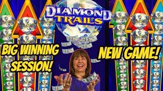 NEW KONAMI GAME! DIAMOND TRAILS-$5 BET-BIG WINNING SESSION!