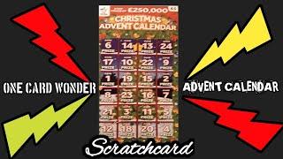 Christmas Advent Scratchcard.️....   it's a One Card Wonder Game....says..
