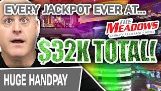 $32,000?! EVERY Jackpot EVER at The Meadows  HIGH-LIMIT Slot Compilation