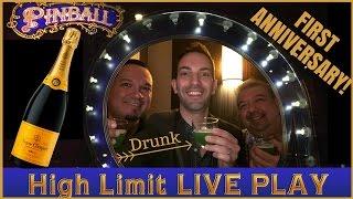 HIGH LIMIT *1st Anniversary* Slot Video  Drunk Edition  Recorded LIVE @ Cosmopolitan
