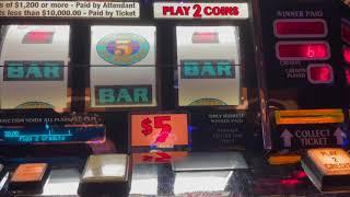 Double Five Times Pay - Old School High Limit Slot Play