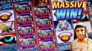 TOO MANY WILD'S - SIBERIAN STORM HIGH LIMIT SLOT - IT PAID OUT MUCHO DINERO