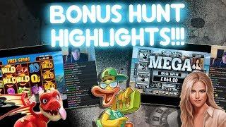 Cashing out on a massive 4 digit sum  (Slot Bonus Hunt Highlights) 16 Bonuses!