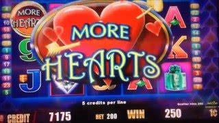 ANY LUCK ? Free Play Slot Live Play (8)More Hearts Slot machine Live play $2.00 MAX Bet