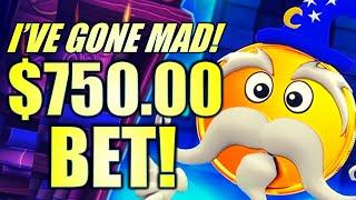 IT’S OFFICIAL! I’VE GONE MAD! $750.00 MAX BET BUY-A-BONUS! MR CASHMAN LINK Slot Machine (ARISTOCRAT)