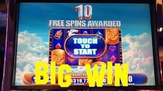 KRONOS High Limit Denom $10.00/bet with BONUS and BIG WIN Free Spins Slot Machine