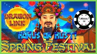 HIGH LIMIT Dragon Link Spring Festival Long Session with $20 BONUS ROUND Slot Machine Casino