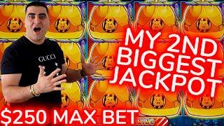$250 Spin HUFF N PUFF Slot MASSIVE JACKPOT - Las Vegas Slots BIGGEST WINS