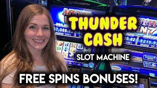 BONUSES! Thundercash Slot Machine! Can I Hit The Progressive?