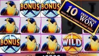 $8.80 Max Bet Longhorn Jackpots Slot Machine Bonus Won & Big Win Line Hit | Progressive Pick Bonus