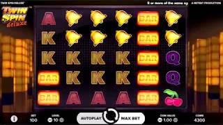 Twin Spin Deluxe Slot Features & Game Play - by NetEnt
