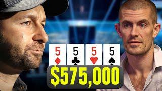 SET Over SET Becomes QUADS!! - Epic Cash Game Poker Hand