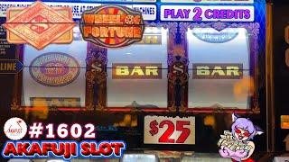 High Limit Top Dollar $25 Slot, Wheel of Fortune Double Diamond $100 Slot in Las Vegas 赤富士スロット