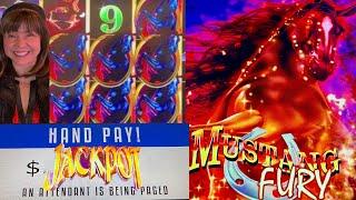 MUSTANG'S ARE RUNNING FOR A JACKPOT HANDPAY!