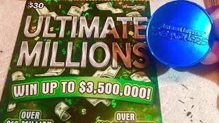 $30 Ultimate Millions scratcher *My BIGGEST scratch ticket win ever!*