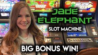 BIG BONUS WIN! Jade Elephant Slot Machine!