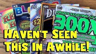 **$83 IN TICKETS!** $30 300X, $20 Diamond 7s + MORE!  TEXAS LOTTERY Scratch Off Tickets