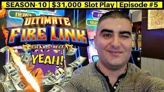 Ultimate Fire Link Slot Machine $20 Max Bet Big Win & Great Comeback | Season 10 | Episode #5