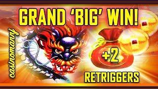 •GRAND 'BIG' WIN!• +2 RETRIGGERS! 5 DRAGON GRAND SLOT! - (Casinomannj) - Slot Machine Bonus