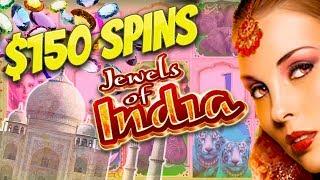 $150 Spins!  Jewels of India Jackpot! ️BONU$ Black Widow WIN$ | The Big Jackpot