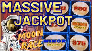 Lighting Link Moon Race MASSIVE HANDPAY JACKPOT ~ HIGH LIMIT $125 Bonus Round Slot Machine Casino