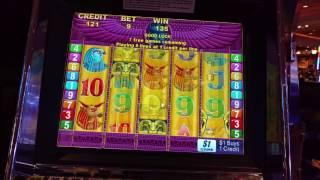 OLD HIGH LIMIT Aristocrat Desert Gold $9 bet Good win slot machine free spins