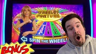 Wheel of Fortune 4D  Max Bet- BONUS WHEEL SPIN IGT Slot Machine Live Play