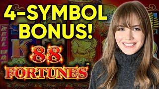 88 Fortunes Slot Machine! 4 Symbol Bonus! $8.80 Bets Only