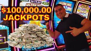 $100,000 JACKPOTS On Las Vegas Slot Machines - Casino Mega Jackpots