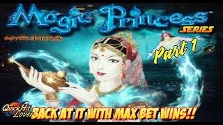 MAGIC PRINCESS MAX BET Slot Bonus WINS!!
