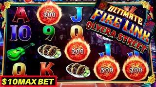 Ultimate Fire Link Slot Machine $10 Max Bet Bonus & BIG WIN  | Live Slot Play w/NG Slot