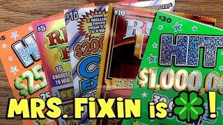 MRS. FIXIN'S A WINNER!  $100 in TEXAS LOTTERY Scratch Off Tickets