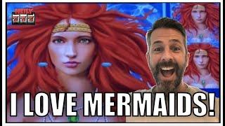So many mermaids! Magic Pearl Lightning Link Slot Machine!
