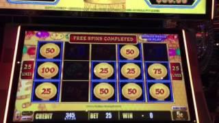 Lightning Link Happy Lantern Slot Machine Hold & Respin Feature $.05 Denom New York Casino Las Vegas