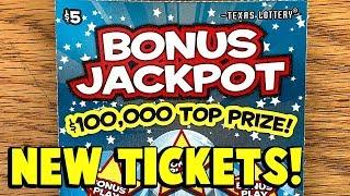 NEW TICKET WINS!!  **$50 IN TICKETS** 10X Bonus Jackpot!  TEXAS LOTTERY Scratch Off Tickets