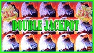 BIG DOUBLE JACKPOT! $2O BET MULTIPLIERS AND 5TH REEL HELD EAGLE BUCKS BONUS ️ Deja Vu Slots