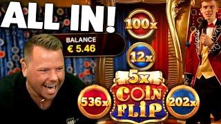 World's First BIG WIN on Crazy Coin Flip!