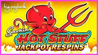 Smokin' Hot Stuff Jackpot Respins Slot - NICE SESSION, ALL FEATURES!