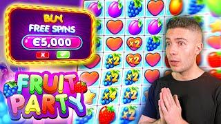 €5000 BONUS BUY ON FRUIT PARTY SLOT