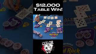 AWESOME $12,000 BLACKJACK TABLE WIN #shorts