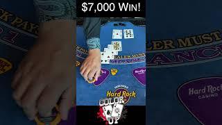 WINNING $28,000 IN ONLY 45 SECONDS PLAYING BLACKJACK  #shorts