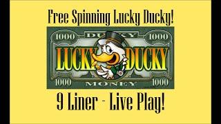 VGT 9 Line-Lucky Ducky! Live play! Max Bet, High Limit!