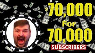 $70,000.00 70,000 subscriber spectacular!! How to clickbait W/SDGuy1234