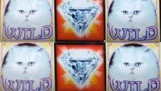 AMAZING BONUSES * Kitty Glitter Slot Machine  COLLECTING DIAMONDS! | Casino Countess