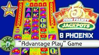 ️ New 5 Coin Frenzy Jackpots "8 Phoenix" slot machine, Nice Bonus
